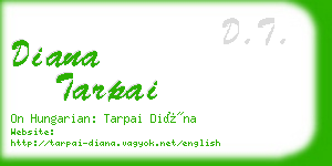 diana tarpai business card